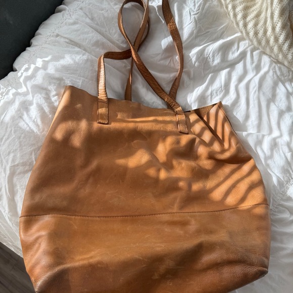 Able Mamuye Classic Leather Tote in Brown - Picture 6 of 12